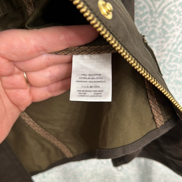 NWT Women’s J. Crew Waxed Cotton Downtown Field Utility Jacket - Picture 9 of 10